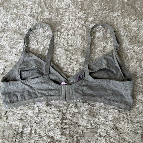 Savage X Fenty Gray Cotton Blend Nursing Bralette Sz 14-16 - Picture 4 of 11